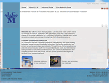 Tablet Screenshot of lcm-gmbh.com